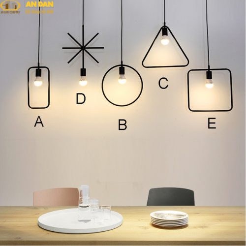 Đèn Thả Đơn Hình Học THCN 116
