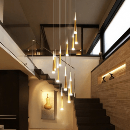 Đèn Thả Thông Tầng Hiện Đại 355 – THD.01/12 – LED vàng