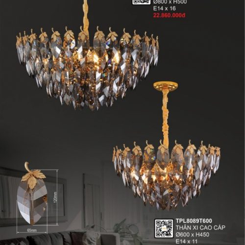 Đèn Chùm Pha Lê TPL8089T600